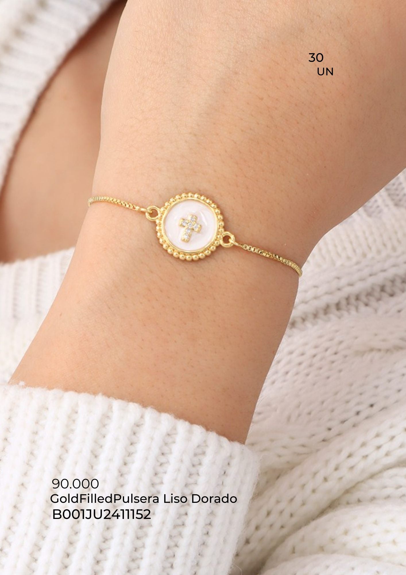 Pulsera Cruz Gold