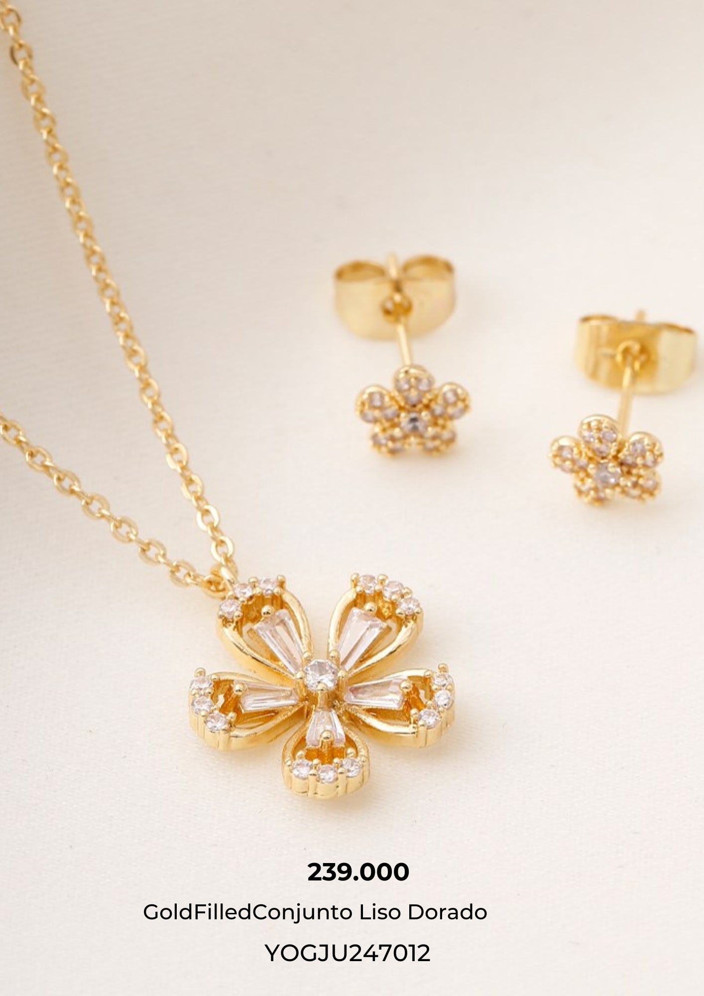 Conjunto Combinado Dorado